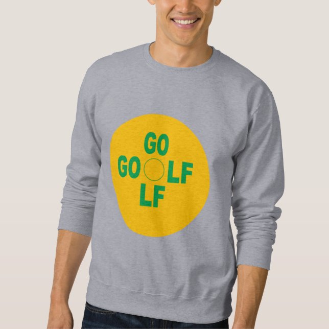 Sweatshirt gris  homme  SPORT  GOLF (Devant)