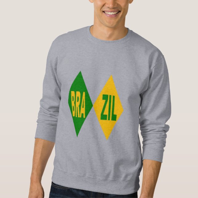 Sweatshirt  grise  hommes  BRAZIL (Devant)