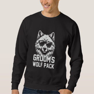 Sweatshirt Groom's Bestfriends Wolf Pack Groomsmen Bachelor P