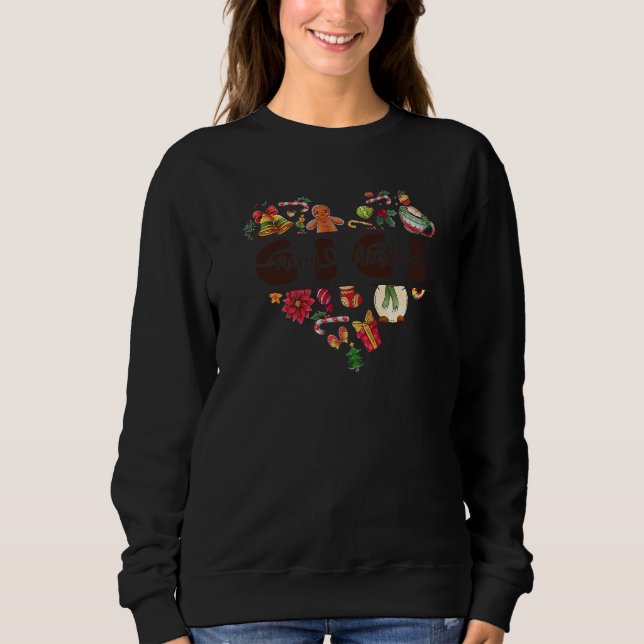 Sweatshirt Groovy Gigi Merry Christmas Family Pajamas Holiday (Devant)