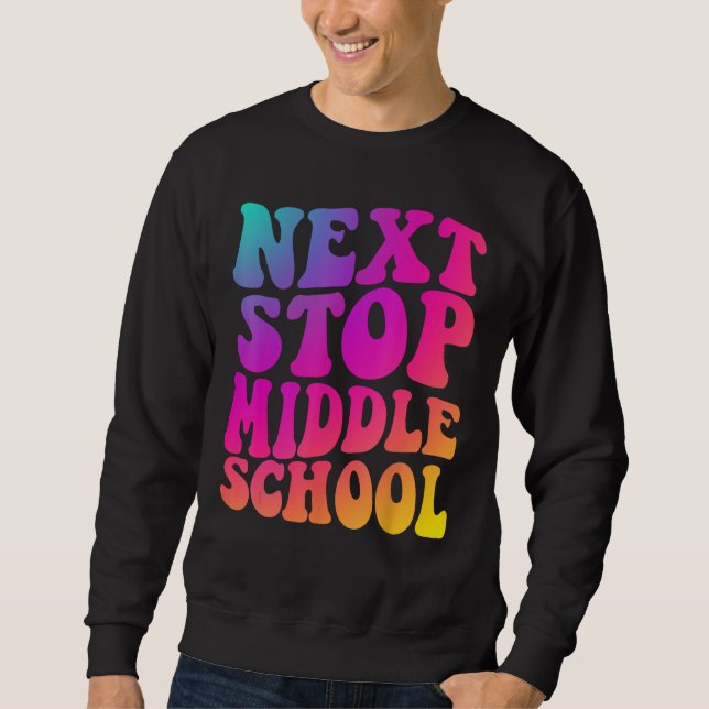 Sweatshirt Groovy Prochaine Étape École Primaire Collège G (Devant)