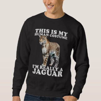Sweatshirt Gros Chat sauvage Jaguar Jungle Animaux Costume de