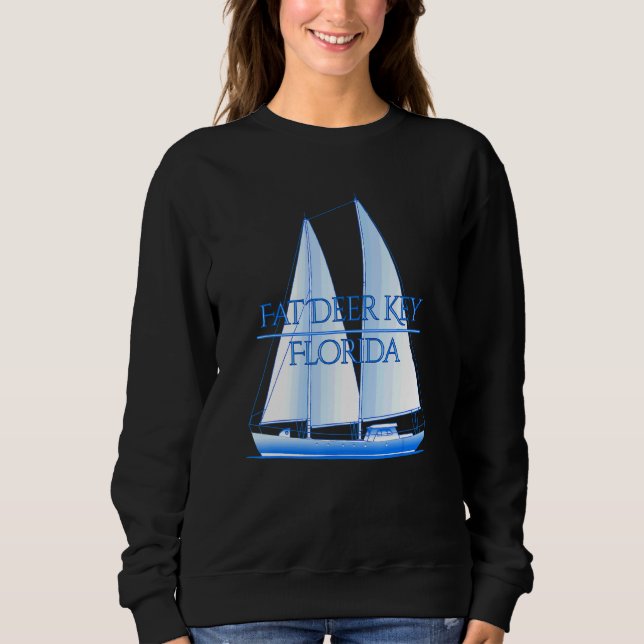 Sweatshirt Gros Deer Key Floride Côtier Voile nautique (Devant)