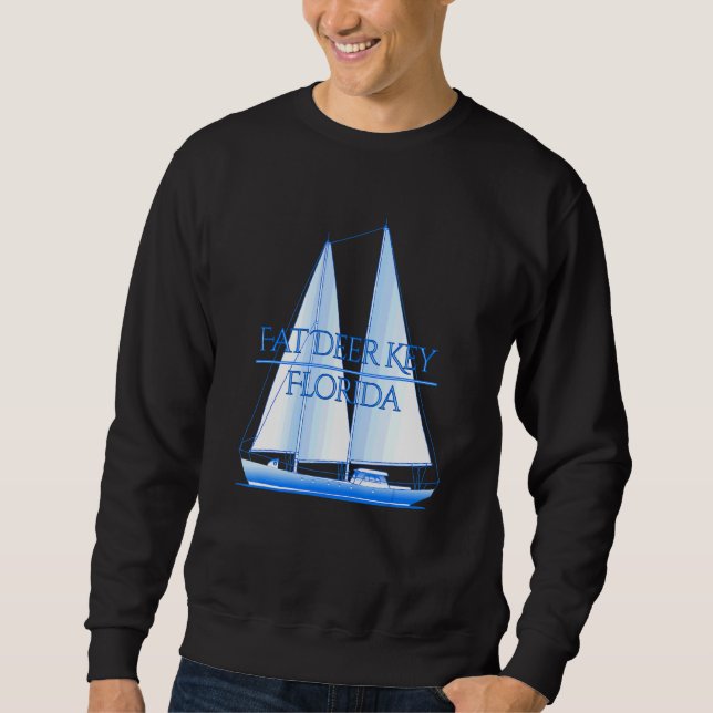 Sweatshirt Gros Deer Key Floride Côtier Voile nautique (Devant)