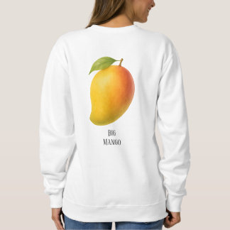 Sweatshirt Gros Mangue, Fruit Sucré et Nom