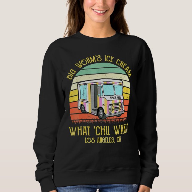 Sweatshirt Gros vers crème glacée Ce que Chu veut 2 (Devant)