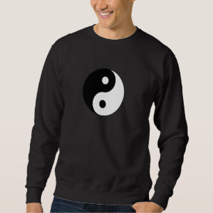 Sweatshirt Gros Yin Yang noir blanc costume Cool mignon Noël