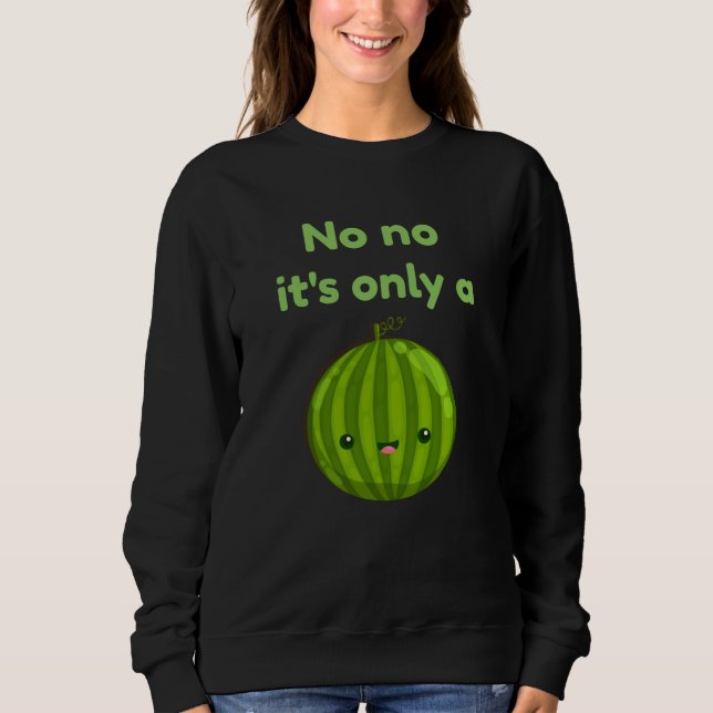 Sweatshirt Grossesse Faire-part Melon (Devant)