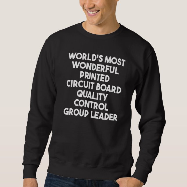 Sweatshirt Groupe de contrôle de carte de circuit imprimé le  (Devant)