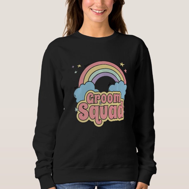 Sweatshirt Groupe de l'enterrement de vie de garçon de l'équi (Devant)