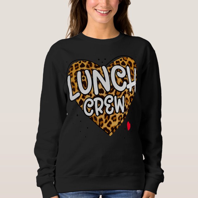 Sweatshirt Groupe de l'équipe de déjeuner correspondant École (Devant)