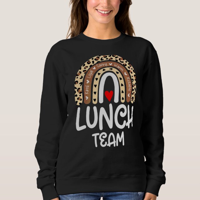 Sweatshirt Groupe de l'équipe de déjeuner Leopard Matching Sc (Devant)