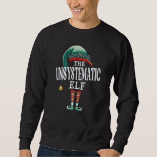 Sweatshirt Groupe de Noël Elf non systématique Fête de Pyjama