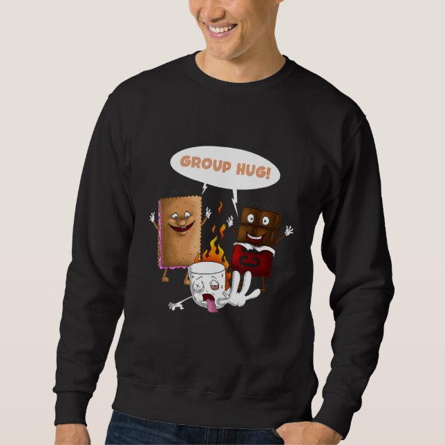 Sweatshirt Groupe Hug Smores Marshmallows mignon Camping Funn (Devant)