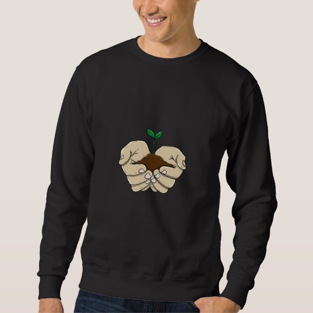 Sweatshirt Grow Tree Nature   Environment Earth Day Gnome Wom (Devant)