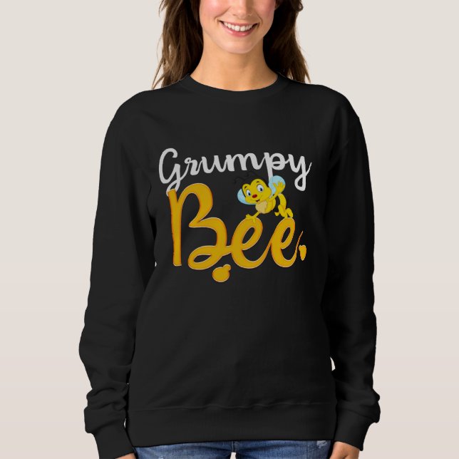 Sweatshirt Grumpy Bee Matching Family First Bee Day Outfits (Devant)