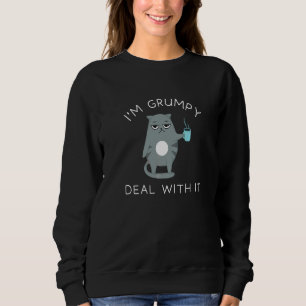 Sweatshirt Grumpy Cat Je suis Grumpy Deal Avec It Quirky Cute