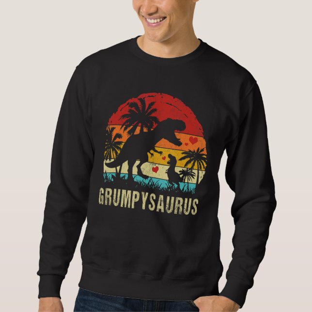 Sweatshirt Grumpy Dinosaur Saurus Grumpy 2022 (Devant)