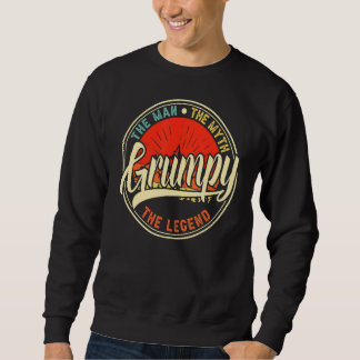 Sweatshirt Grumpy L'Homme Le Mythe La Légende Fête des pères 