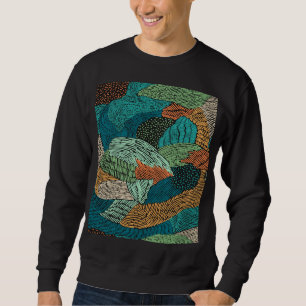 Sweatshirt Grunge Abstrait : Conception Motif transparente.