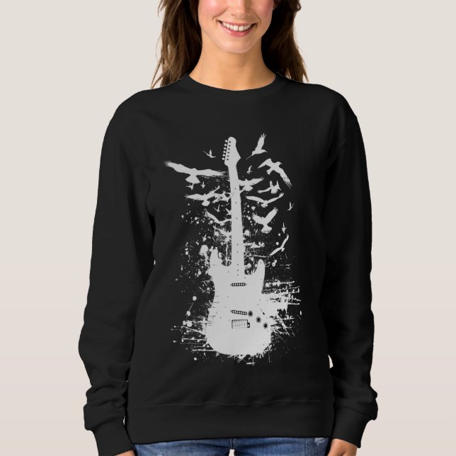 Sweatshirt Grunge de guitare électrique (Devant)