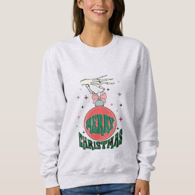 Sweatshirt Grunge Joyeux Noël (Devant)