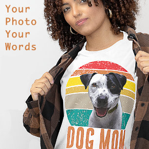 Sweatshirt Grunge Vintage en détresse Terrier Photo Chien Mam