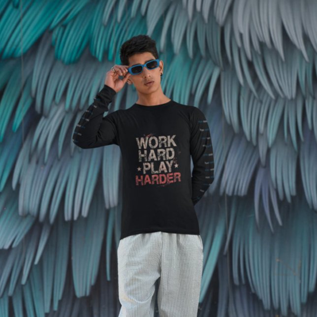 Sweatshirt Grunge Work Harder - Drôle Travail (Créateur téléchargé)