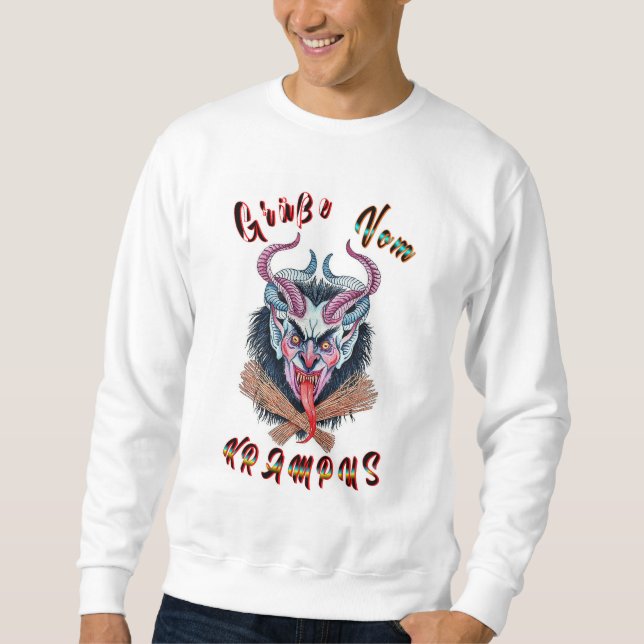 Sweatshirt Grüße Vom Krampus Yule Devil Décembre Krampusnacht (Devant)