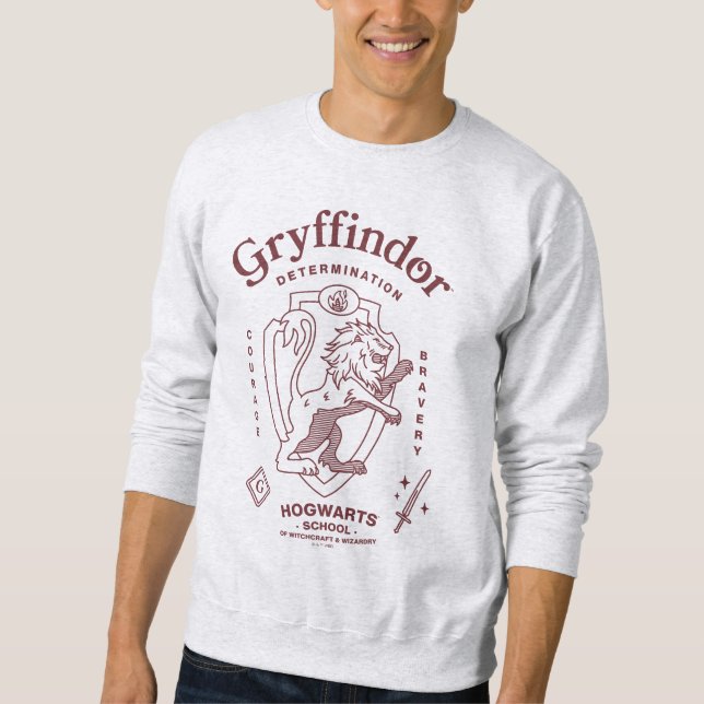 Sweatshirt GRYFFINDOR™ Détermination Courage Bravoure Armoiri (Devant)