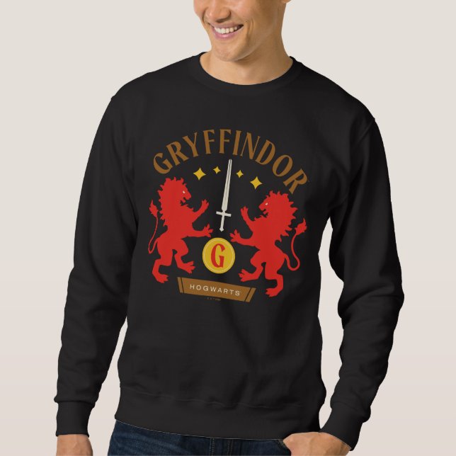 Sweatshirt GRYFFINDOR™ House Double Lion Sword Graphic (Devant)