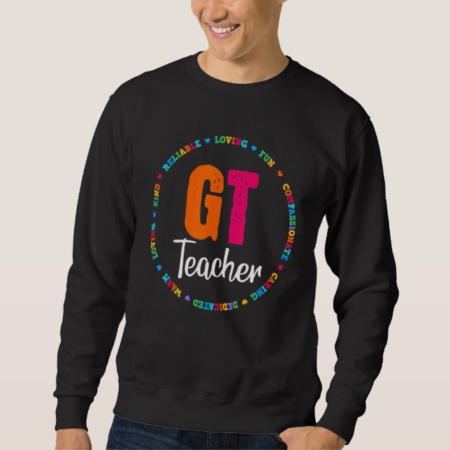 Sweatshirt Gt Enseignant De L'Éducation Équipe Étudiante Spéc (Devant)