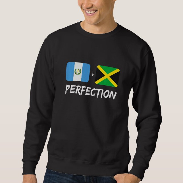Sweatshirt Guatemalan Plus Jamaican Perfection Mix Flag Herit (Devant)