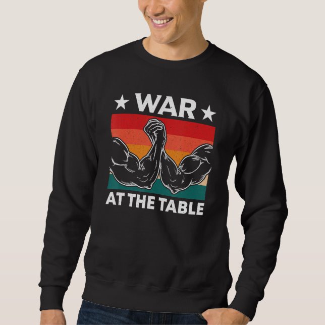 Sweatshirt Guerre à la table de bras de fer Équipement de bra (Devant)