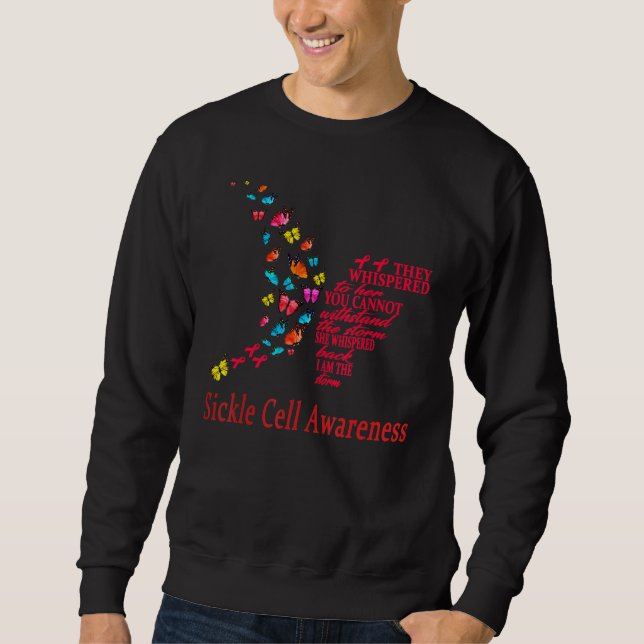 Sweatshirt Guerrier de la drépanocytose Sensibilisation à la  (Devant)