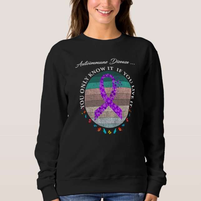Sweatshirt Guerrier de la maladie auto-immune (Devant)