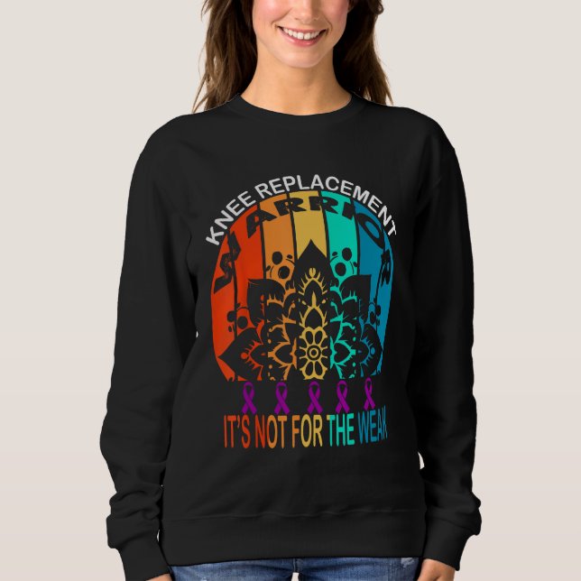 Sweatshirt guerrier de remplacement du genou Ce n'est pas pou (Devant)