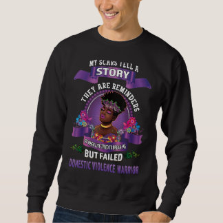 Sweatshirt Guerrier de sensibilisation à la violence familial