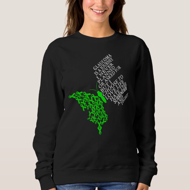 Sweatshirt Guerrier du glaucome Je vais bien (Devant)