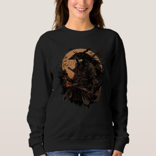 Sweatshirt Guerrier samouraï japonais escrimeur vintage Bushi
