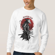 Guerrier Samouraï Soleil Levant Style Encre Japona