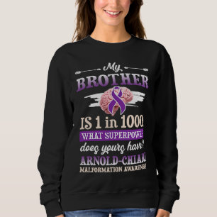 Sweatshirt Guerrière de la malformation d'Arnold Chiari en bo