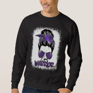 Sweatshirt Guerrière du lupus violet pour la sensibilisation