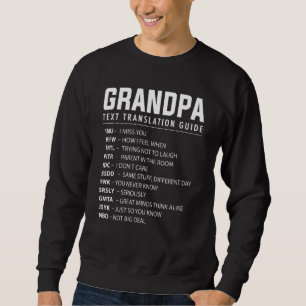 Sweatshirt Guid de traduction des acronymes d'argot texte de