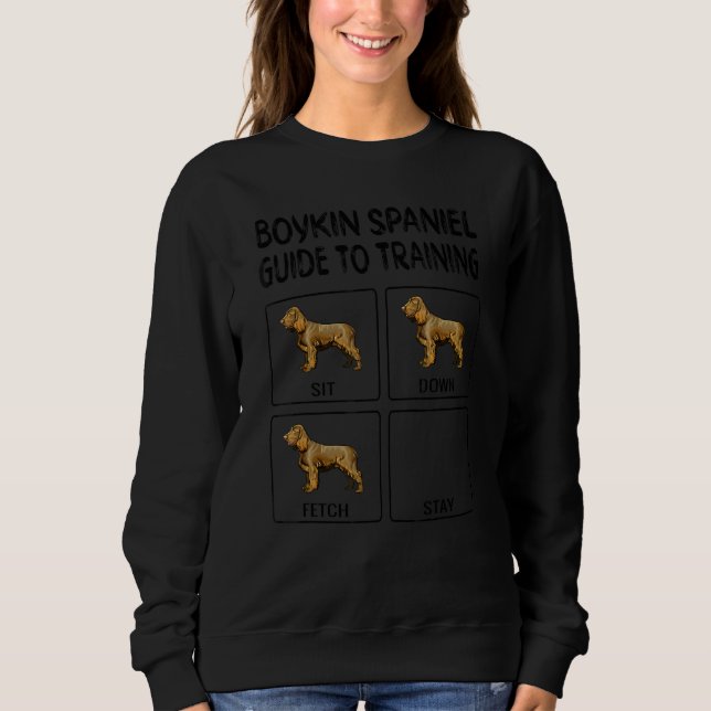 Sweatshirt Guide Boykin Spaniel pour la formation à l'obéissa (Devant)