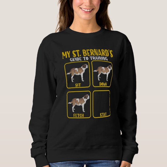 Sweatshirt Guide de dressage de chien Saint Bernard St Bernar (Devant)
