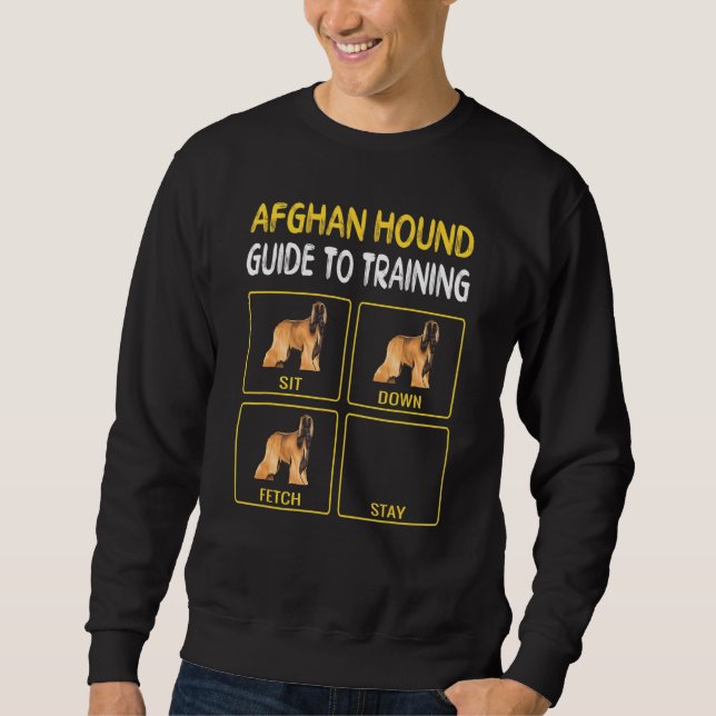 Sweatshirt Guide du Lévrier Afghan pour la Formation à l'Obéi (Devant)