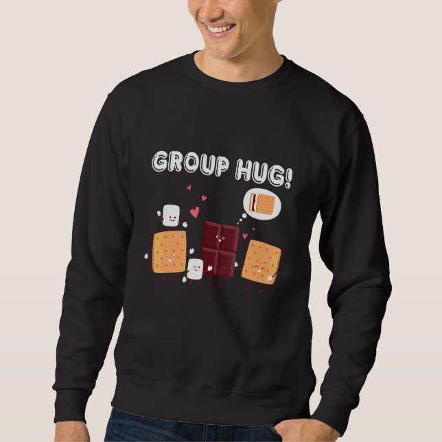 Sweatshirt Guimauves de camping Smores Marshmallows Groupe de (Devant)