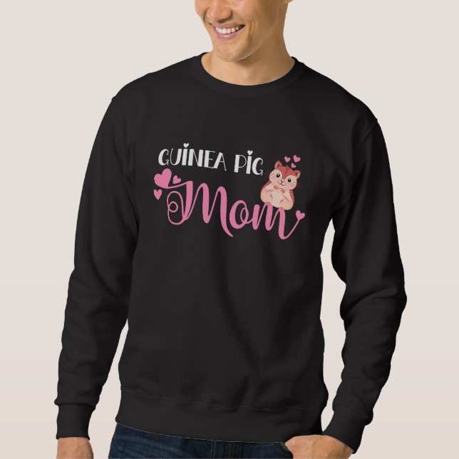 Sweatshirt Guinea Pig Mom, Cute Guinea Pigs (Devant)