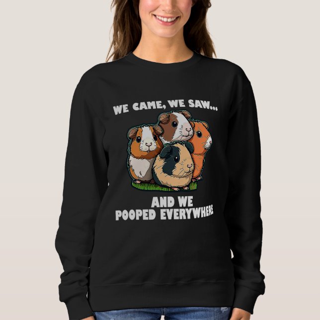 Sweatshirt Guinea Pig Mom Dad Funny Piggy Lover Chew Cage 1 (Devant)
